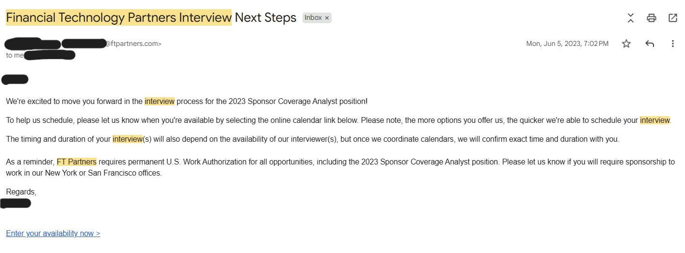 FT Partners Sponsor Coverage Analyst Interview